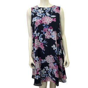 JH FLORAL CHIFFON SHIFT‎ DRESS SIZE 12 NEW WITH TAG